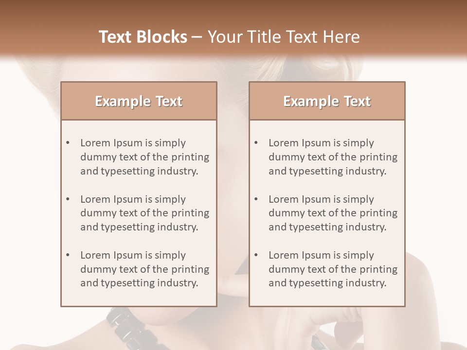 Woman Funny Face PowerPoint Template