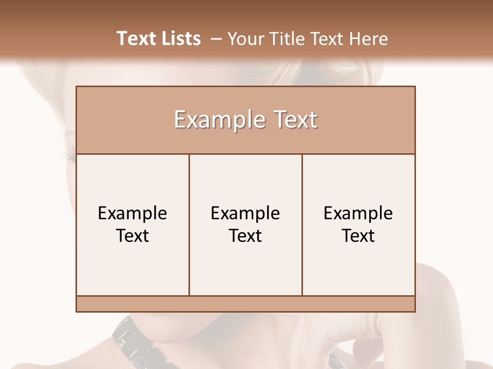 Woman Funny Face PowerPoint Template
