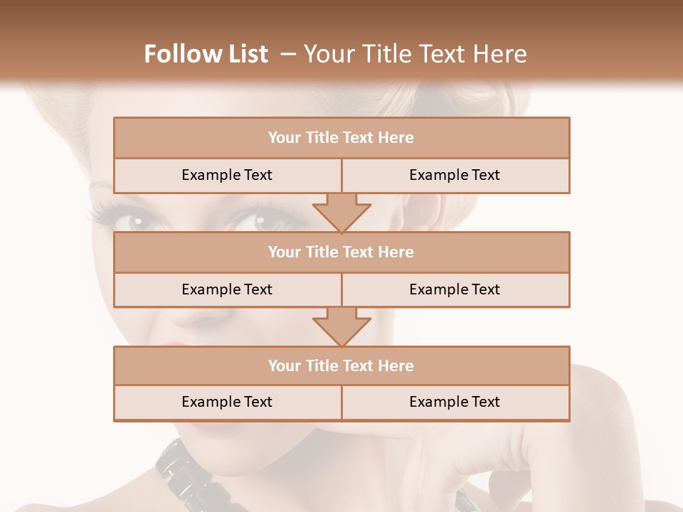 Woman Funny Face PowerPoint Template