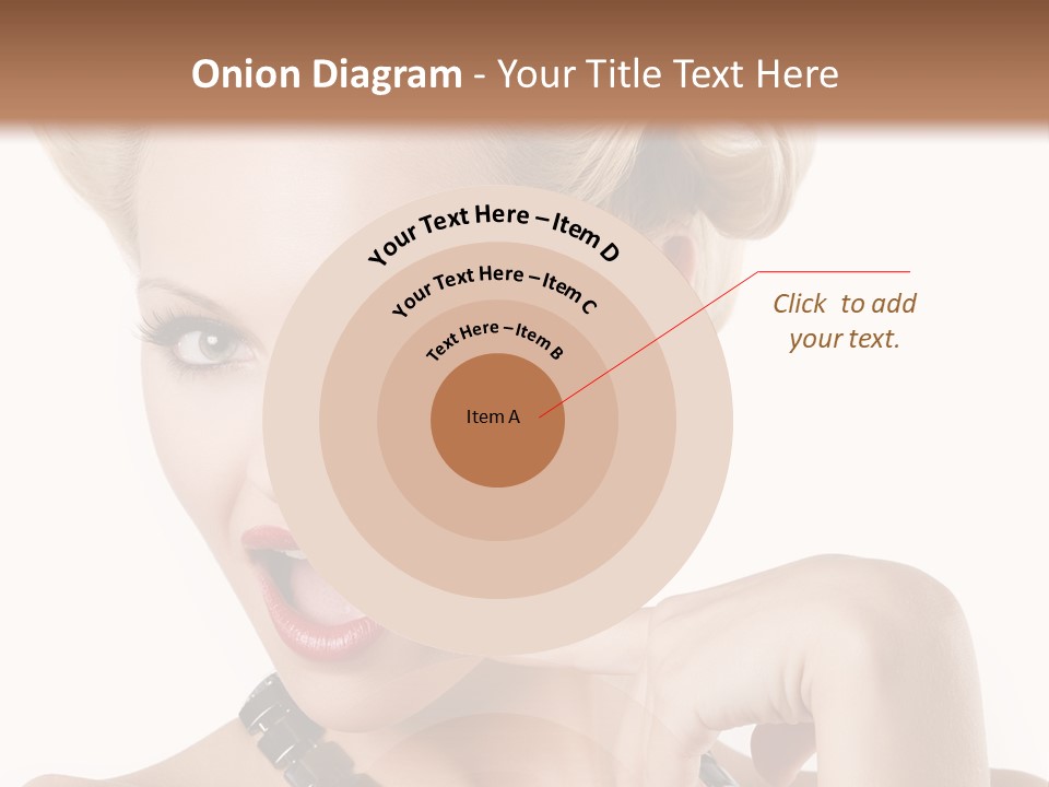 Woman Funny Face PowerPoint Template