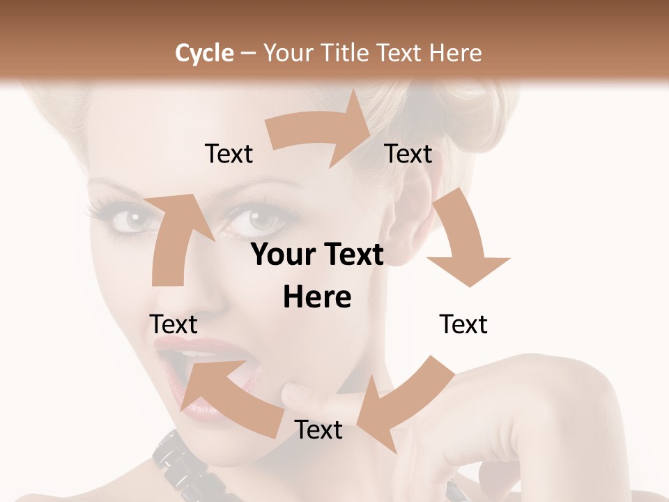 Woman Funny Face PowerPoint Template