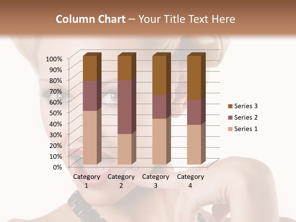 Woman Funny Face PowerPoint Template