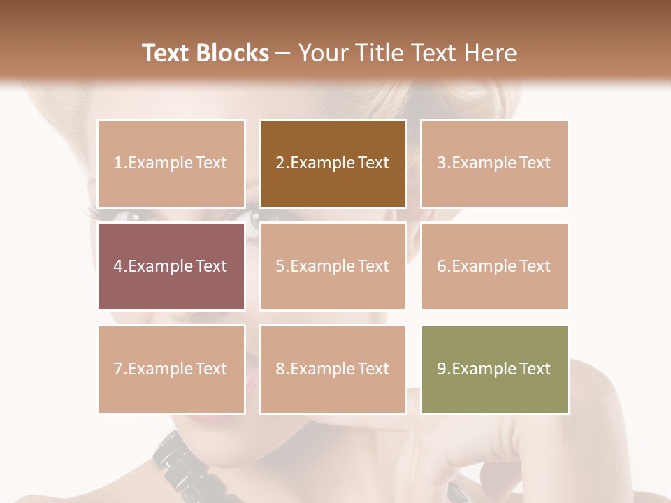 Woman Funny Face PowerPoint Template