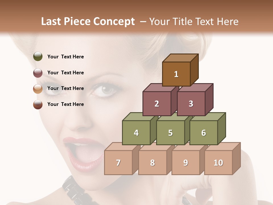 Woman Funny Face PowerPoint Template