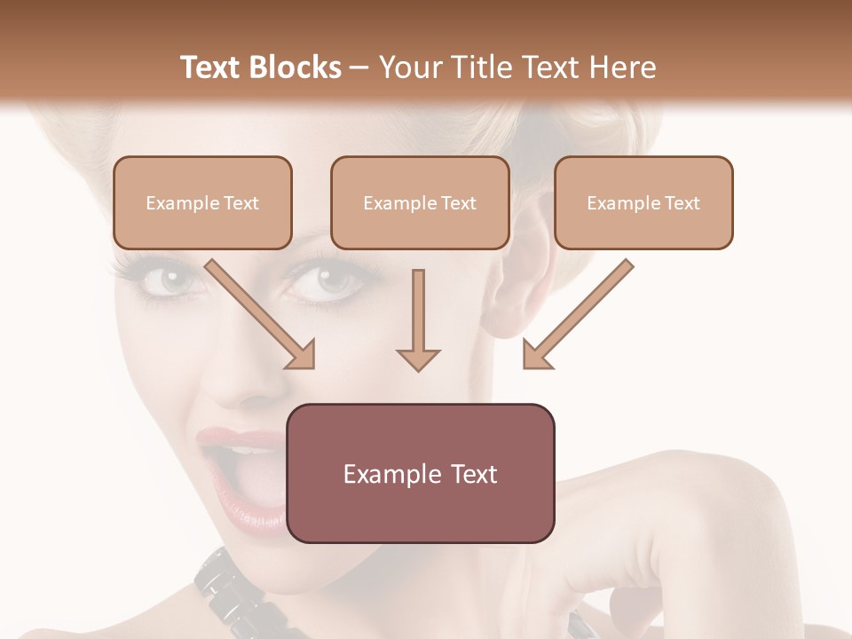 Woman Funny Face PowerPoint Template