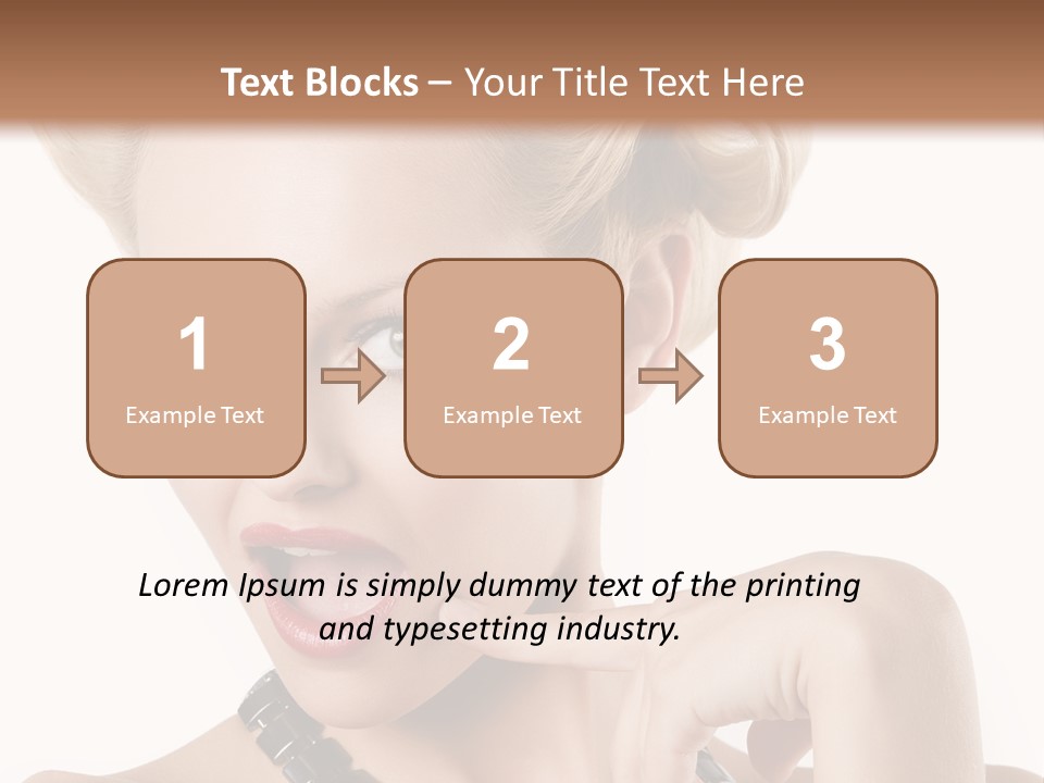 Woman Funny Face PowerPoint Template