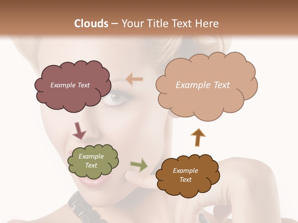 Woman Funny Face PowerPoint Template