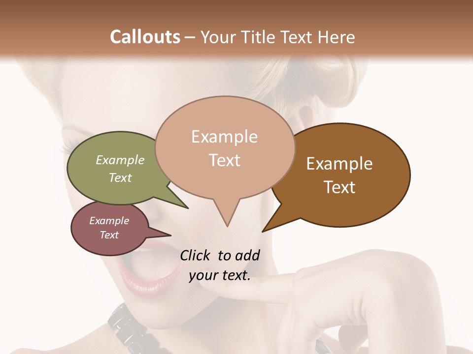 Woman Funny Face PowerPoint Template