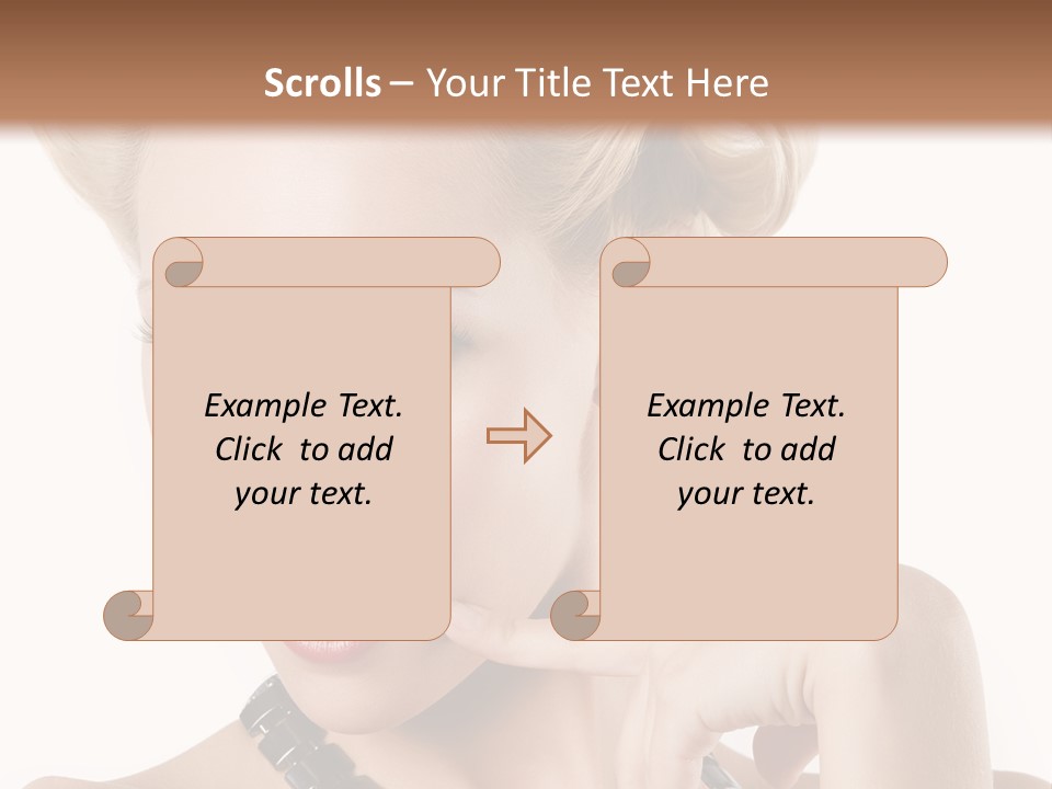 Woman Funny Face PowerPoint Template