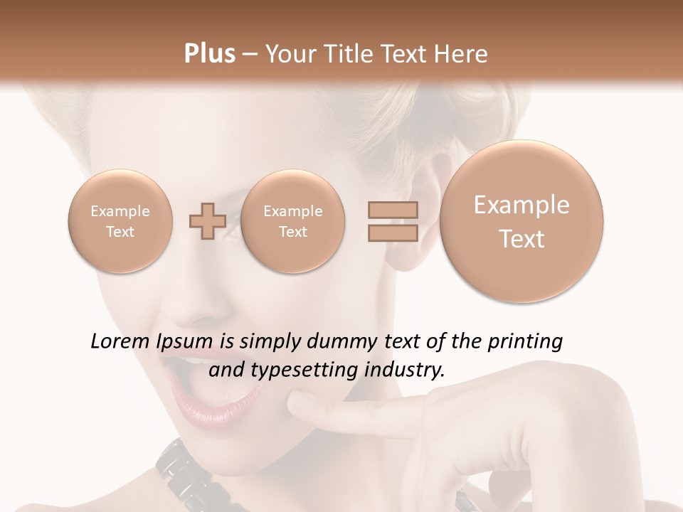 Woman Funny Face PowerPoint Template