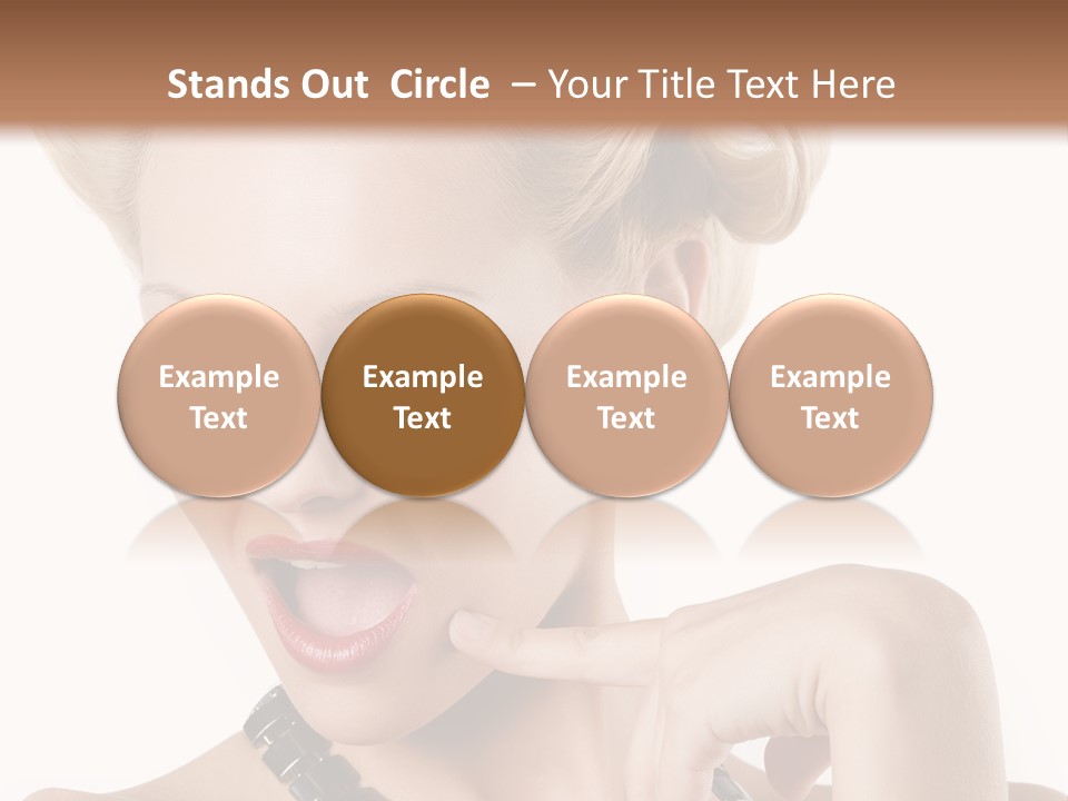 Woman Funny Face PowerPoint Template