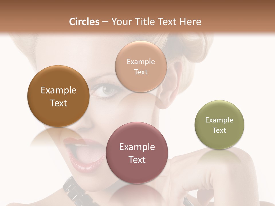 Woman Funny Face PowerPoint Template