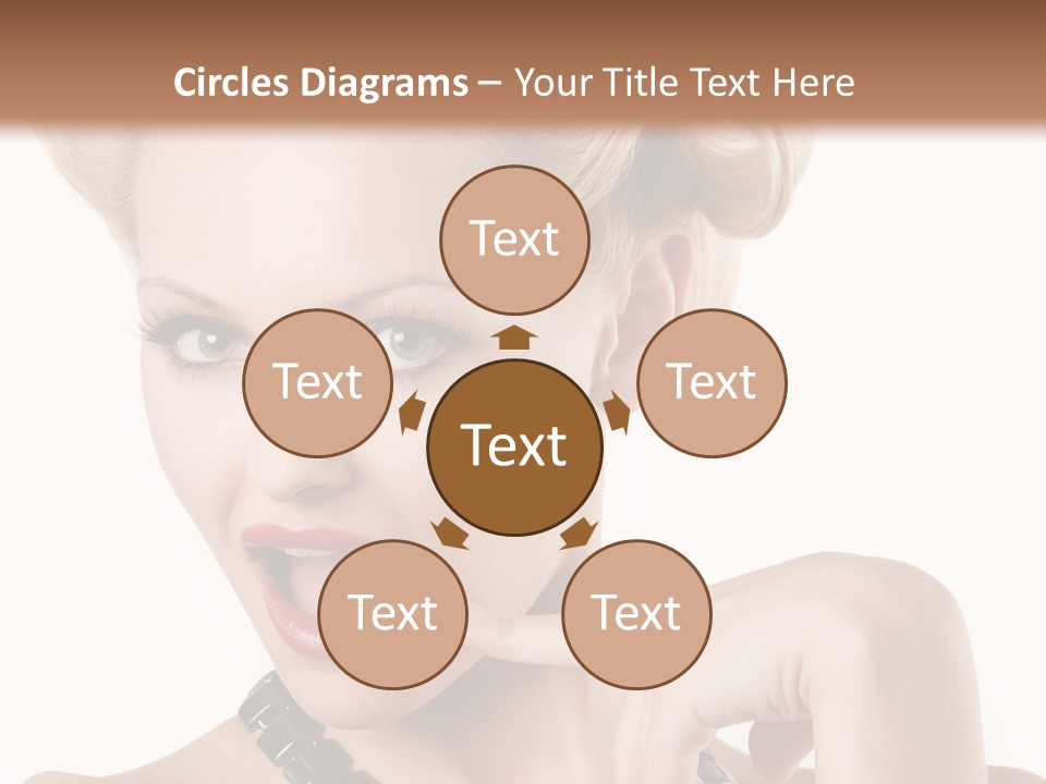 Woman Funny Face PowerPoint Template