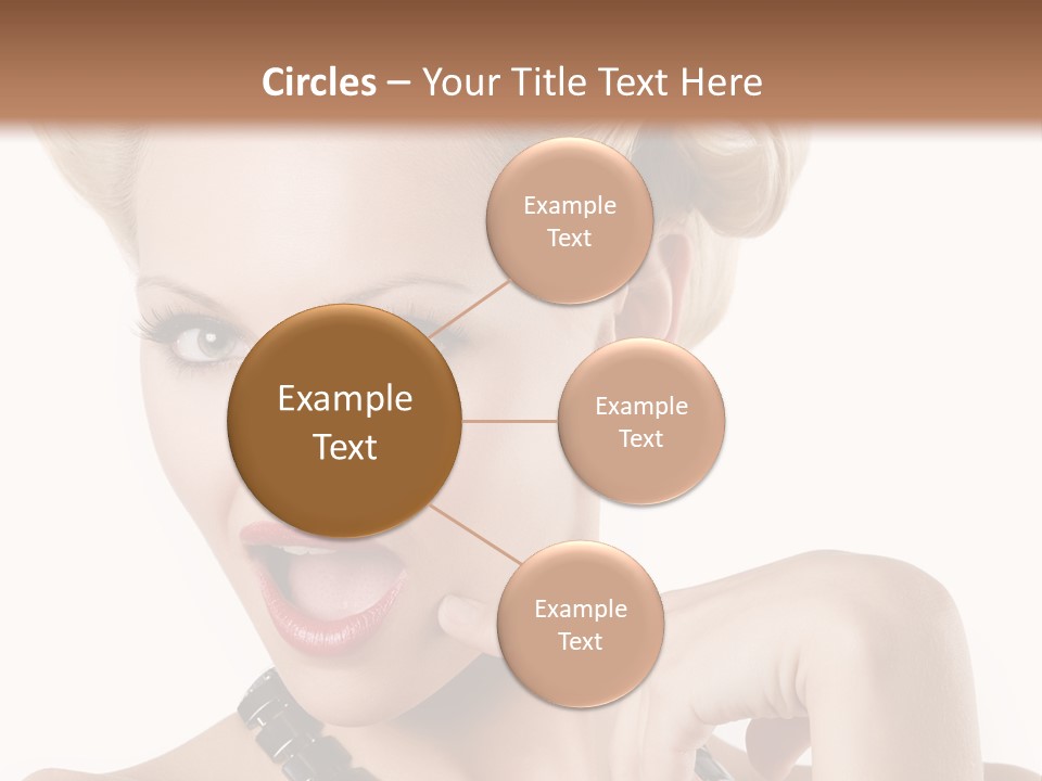 Woman Funny Face PowerPoint Template