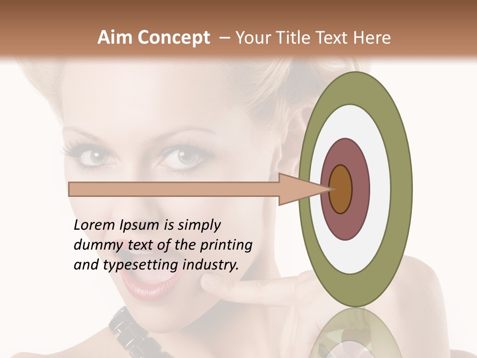 Woman Funny Face PowerPoint Template