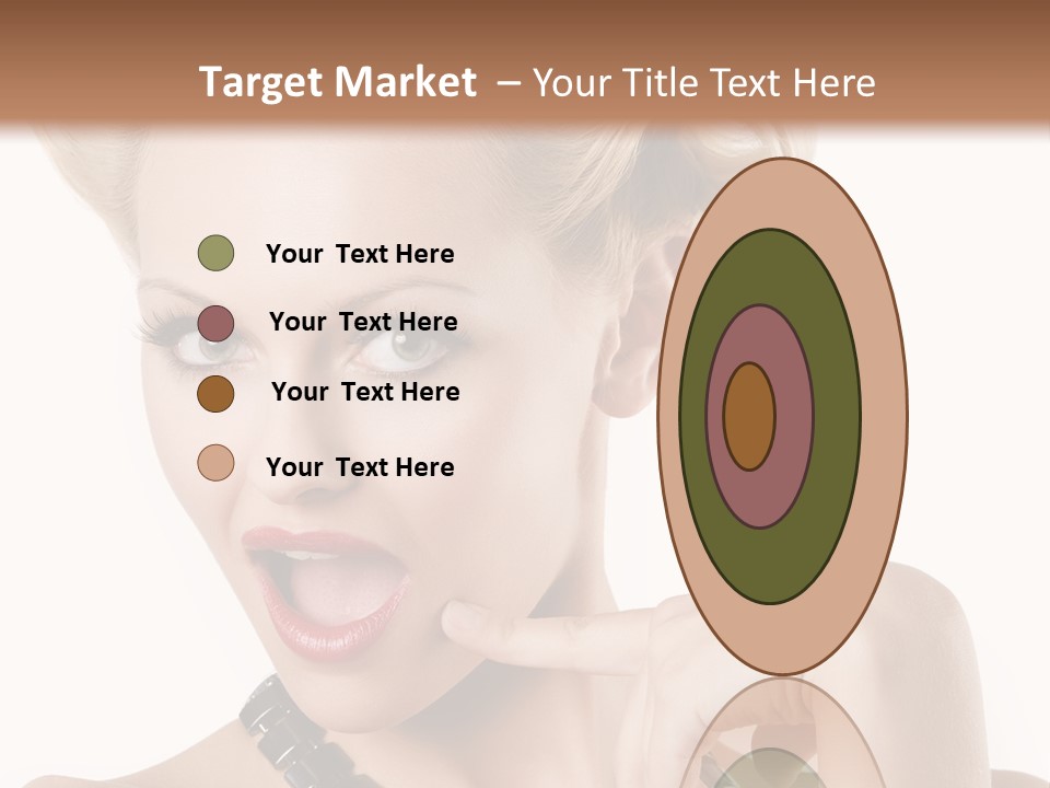 Woman Funny Face PowerPoint Template