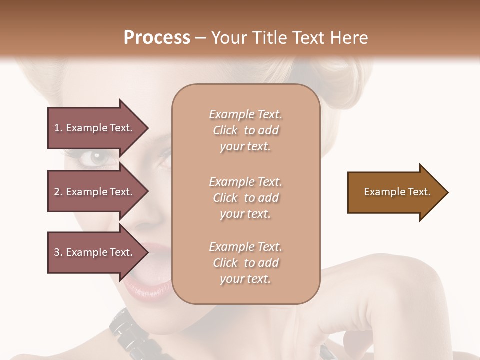 Woman Funny Face PowerPoint Template