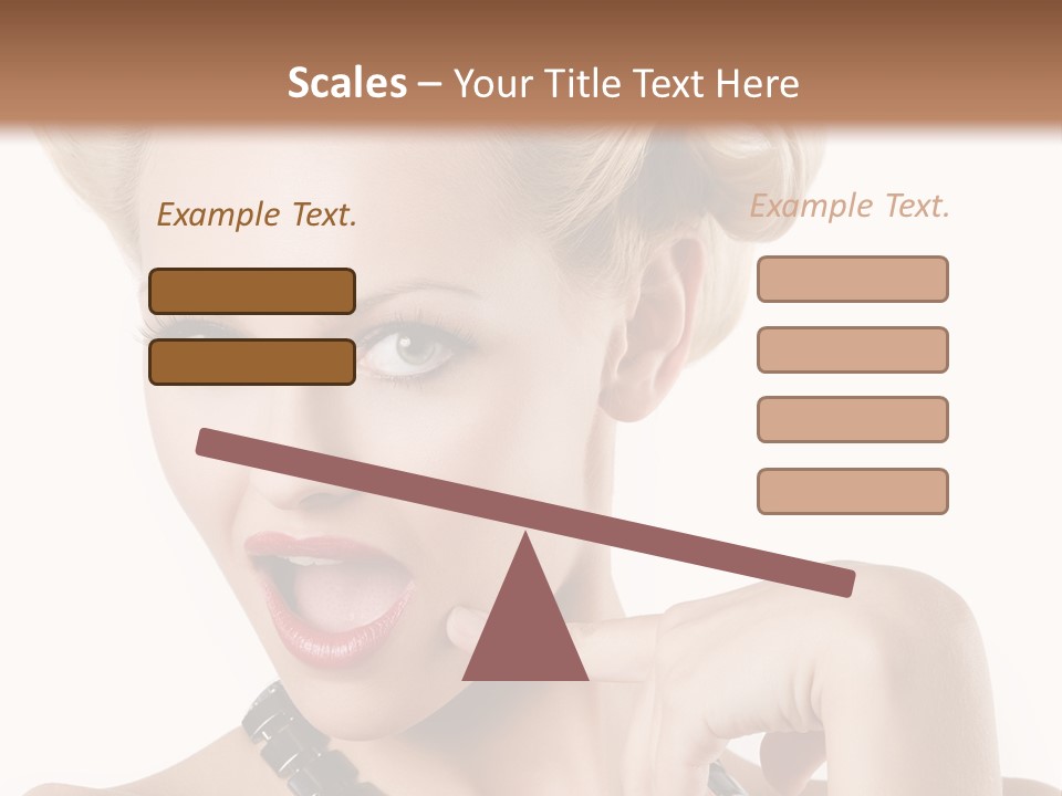 Woman Funny Face PowerPoint Template