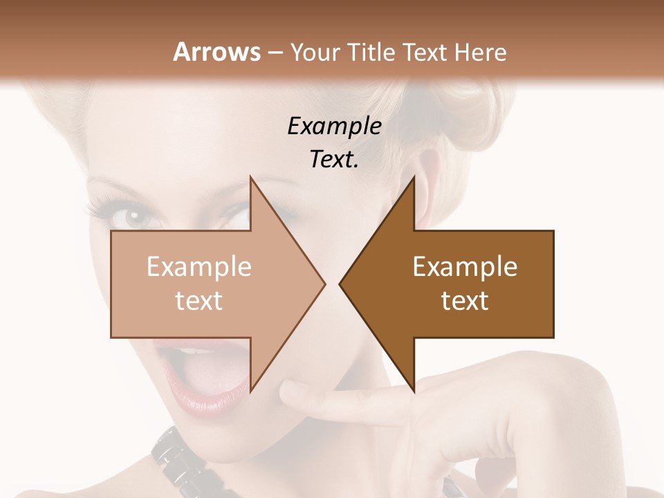 Woman Funny Face PowerPoint Template