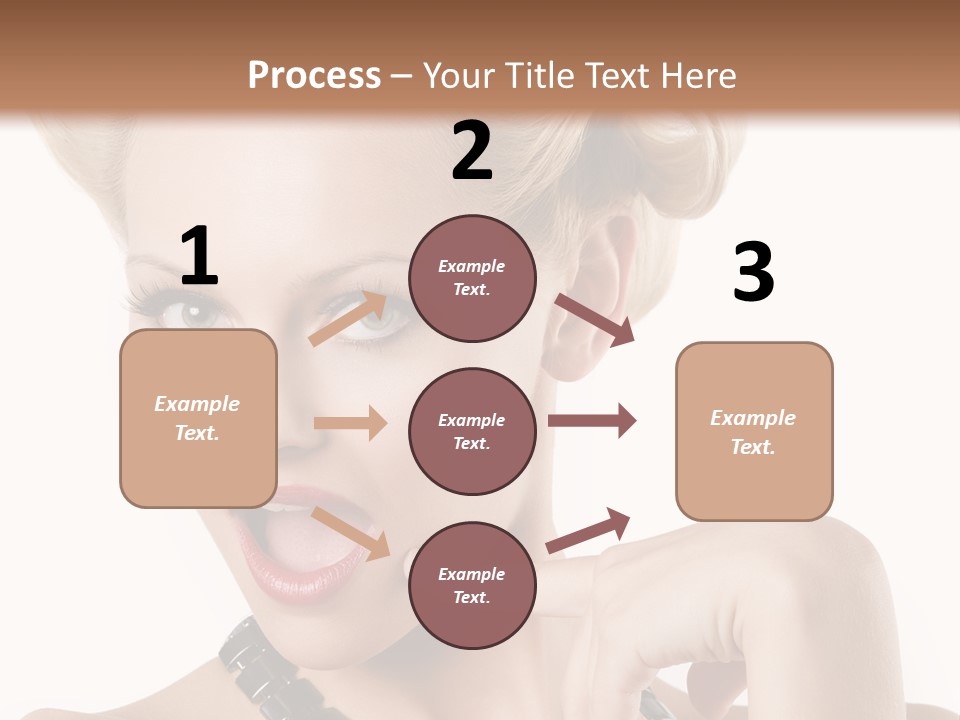 Woman Funny Face PowerPoint Template