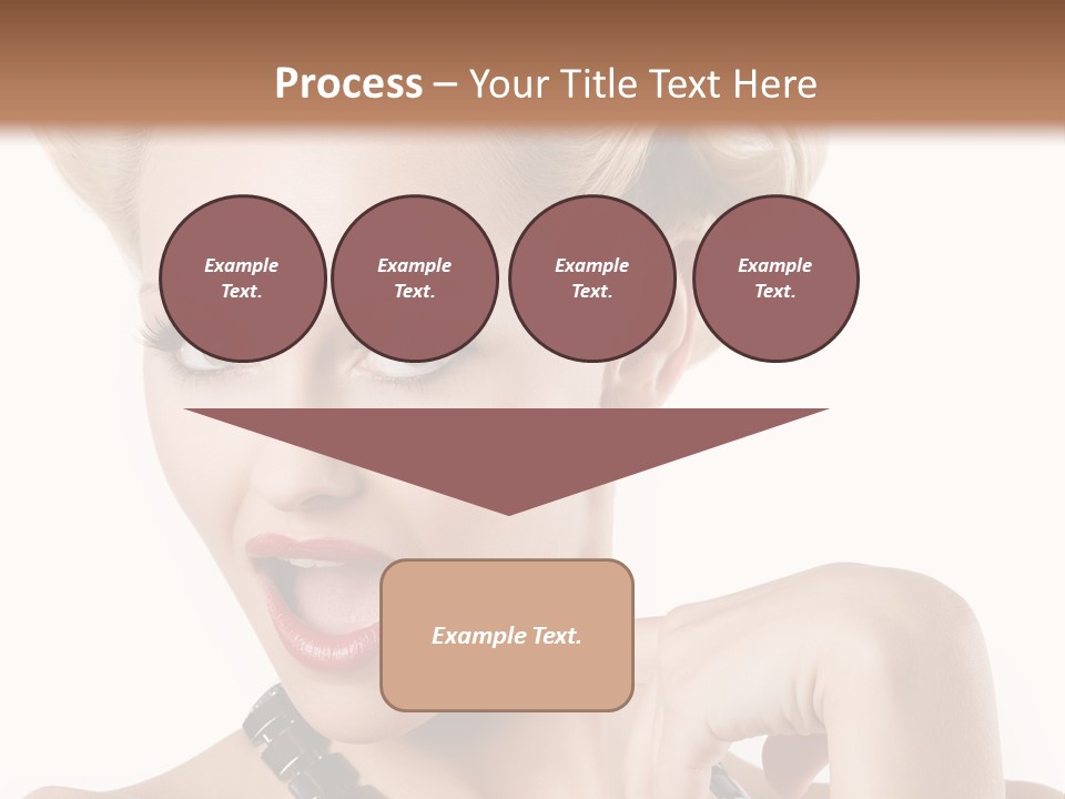 Woman Funny Face PowerPoint Template