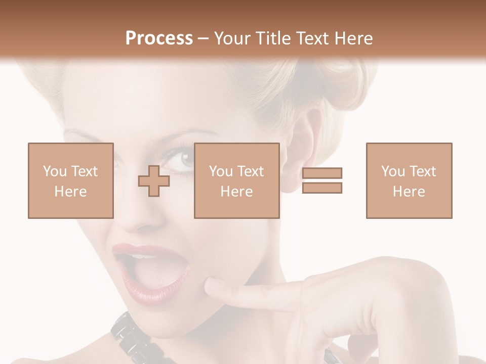 Woman Funny Face PowerPoint Template