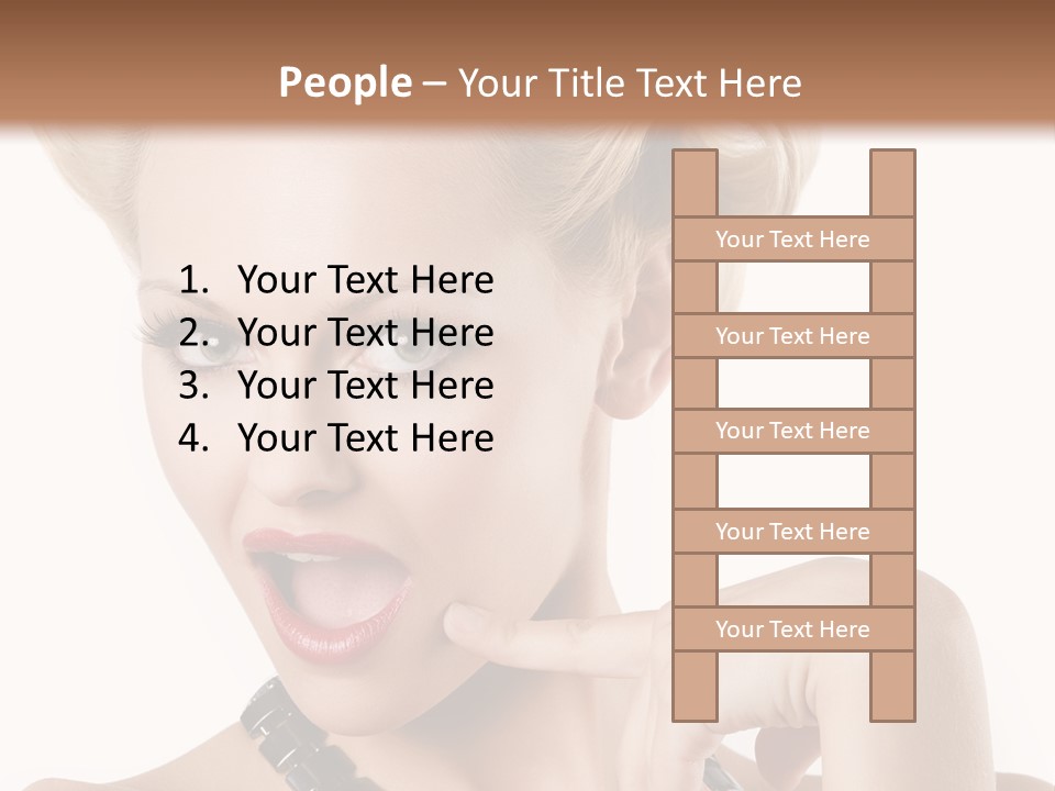 Woman Funny Face PowerPoint Template