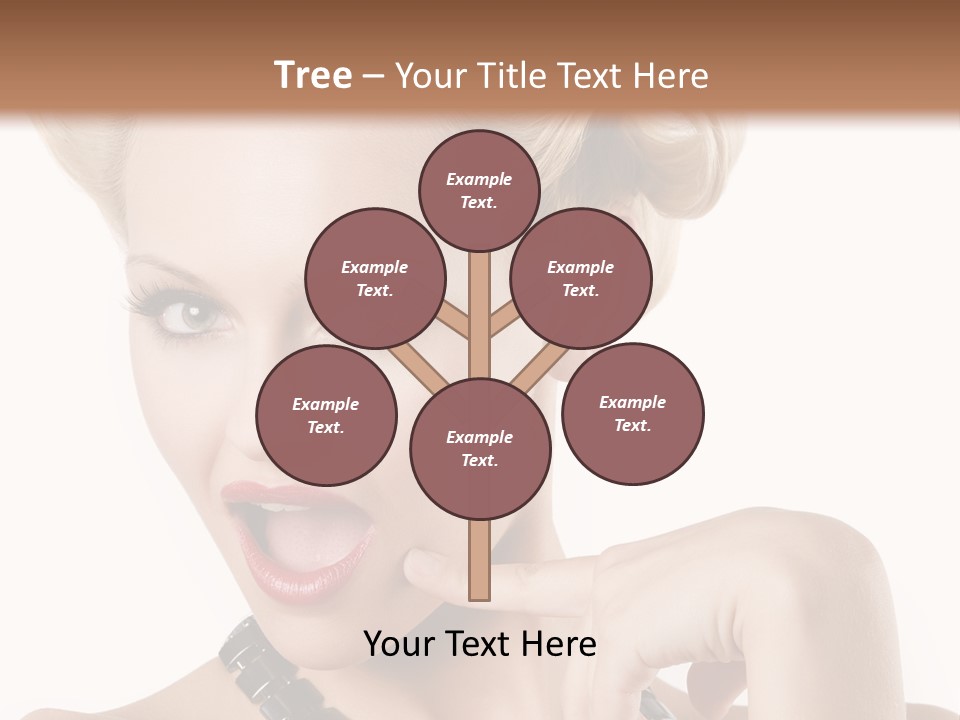 Woman Funny Face PowerPoint Template