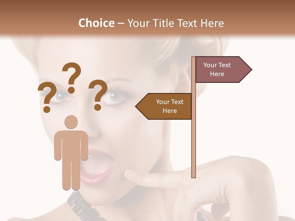 Woman Funny Face PowerPoint Template