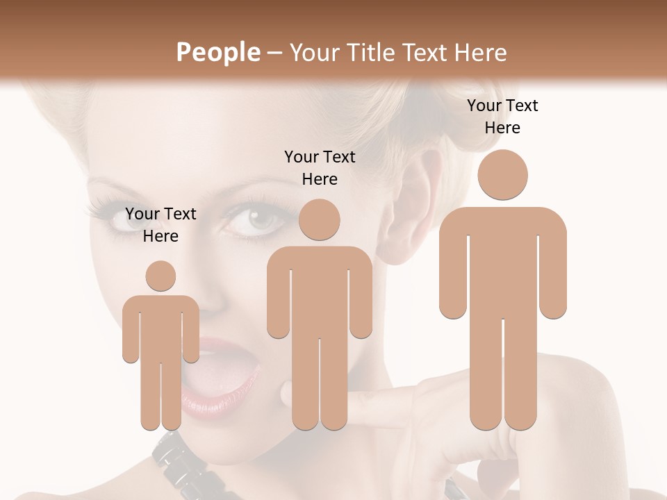 Woman Funny Face PowerPoint Template