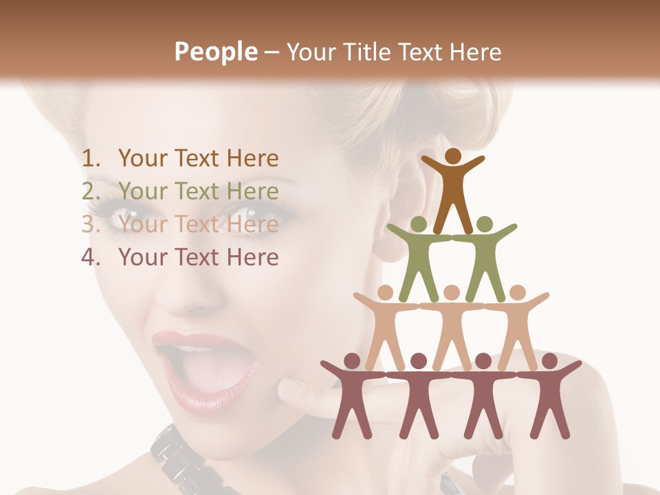 Woman Funny Face PowerPoint Template