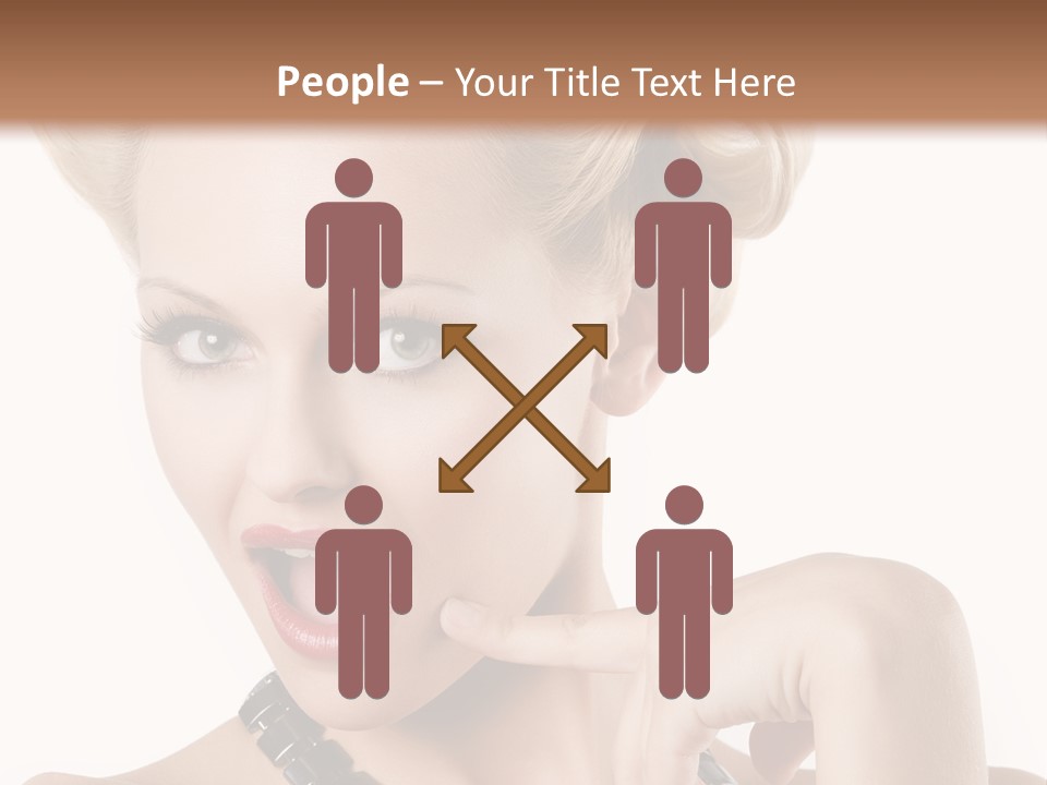 Woman Funny Face PowerPoint Template