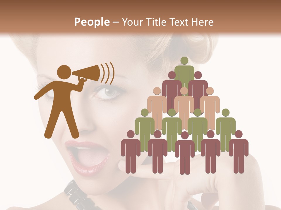 Woman Funny Face PowerPoint Template