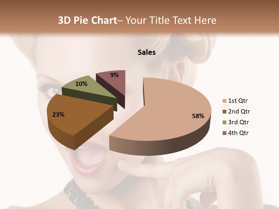 Woman Funny Face PowerPoint Template