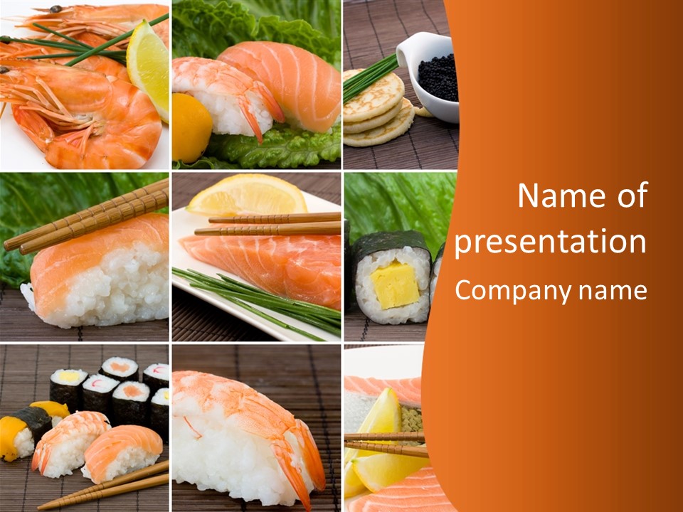 Sushi Collage PowerPoint Template