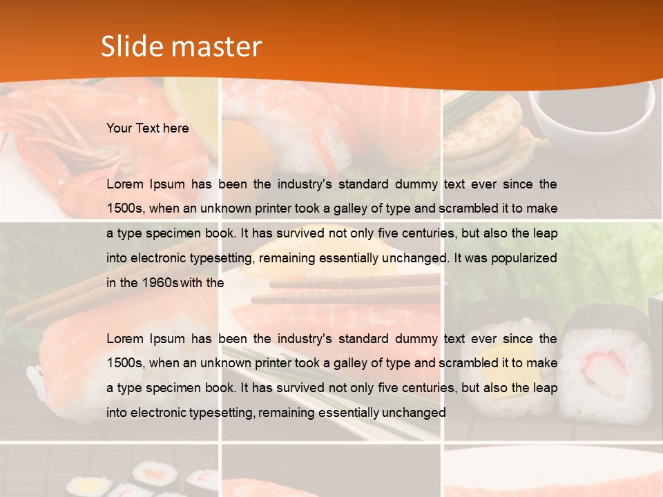 Sushi Collage PowerPoint Template