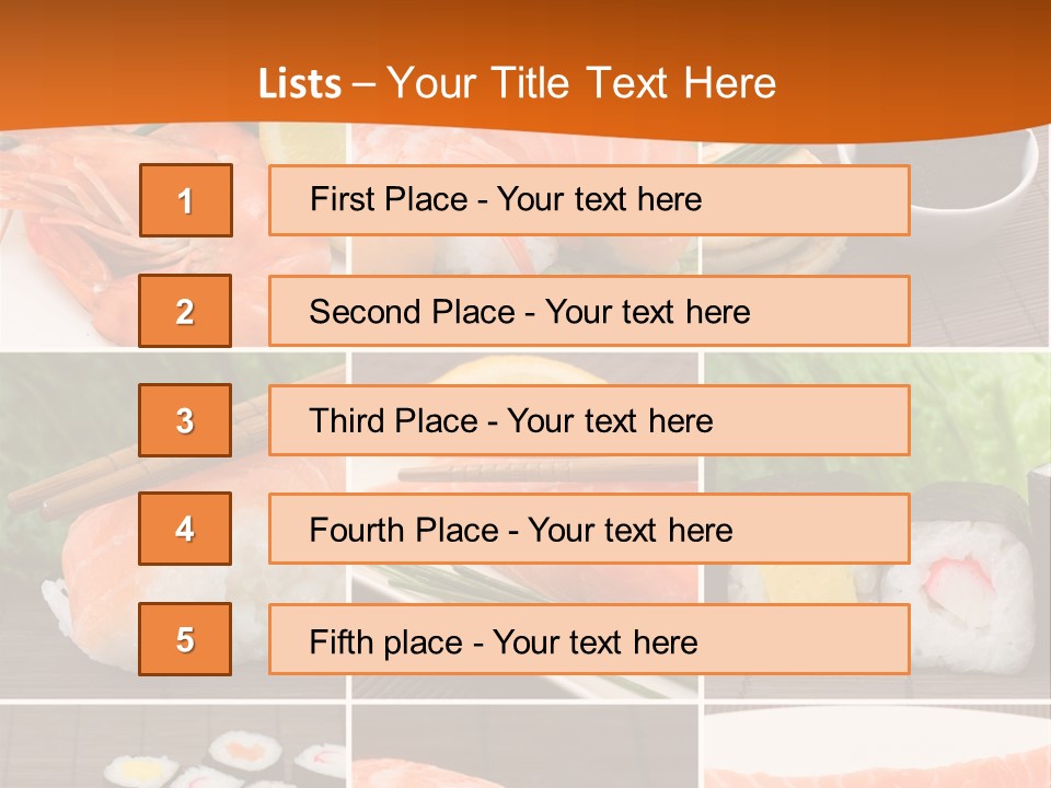 Sushi Collage PowerPoint Template