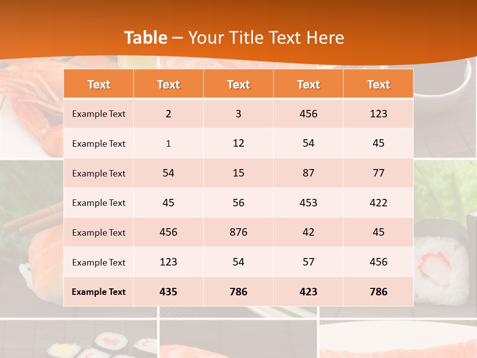 Sushi Collage PowerPoint Template