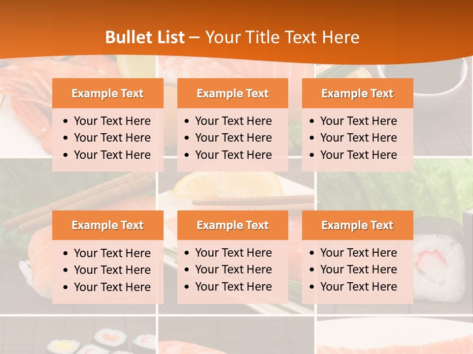 Sushi Collage PowerPoint Template