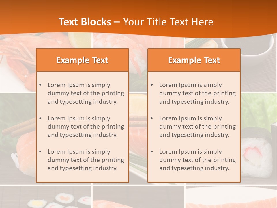 Sushi Collage PowerPoint Template