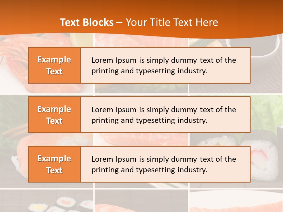 Sushi Collage PowerPoint Template