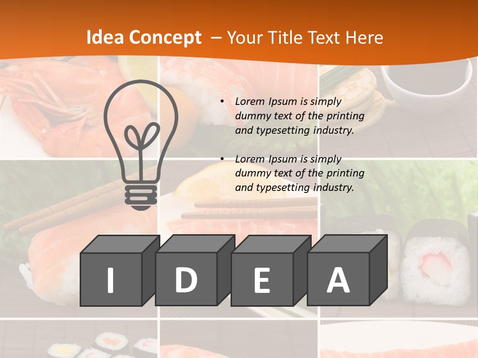 Sushi Collage PowerPoint Template