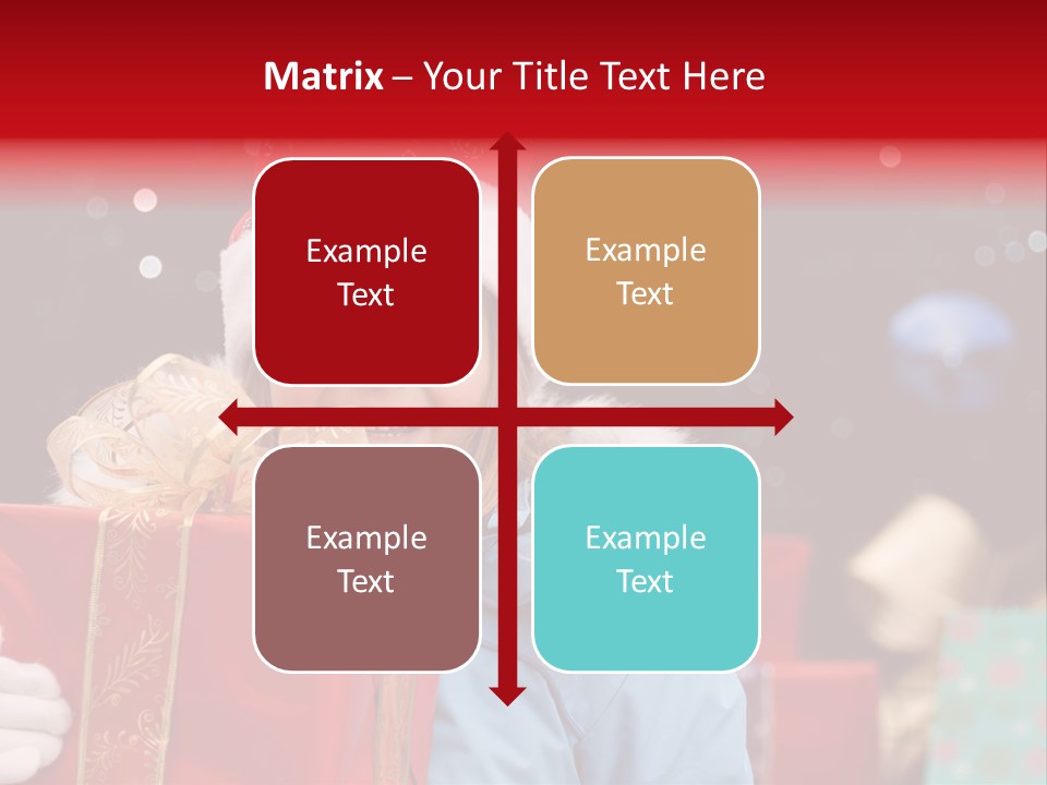 Children Christmas Gifts PowerPoint Template