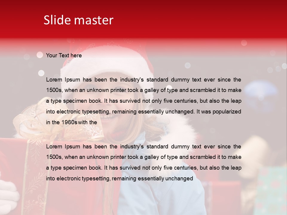 Children Christmas Gifts PowerPoint Template