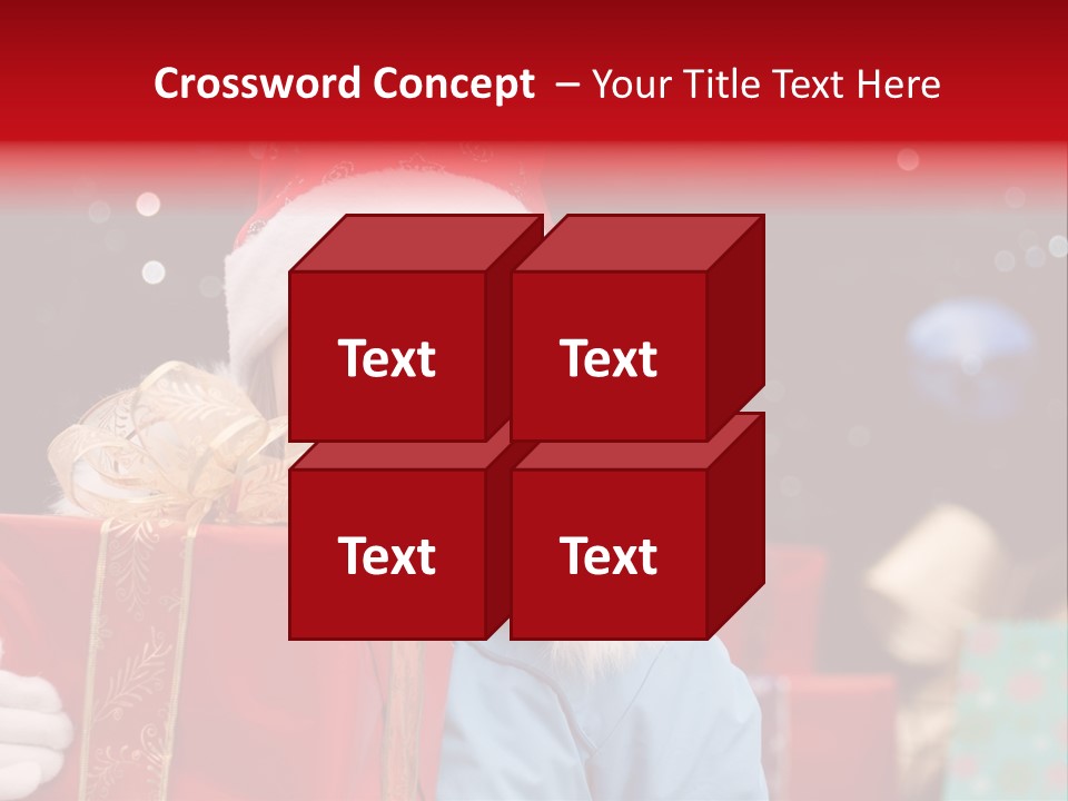 Children Christmas Gifts PowerPoint Template