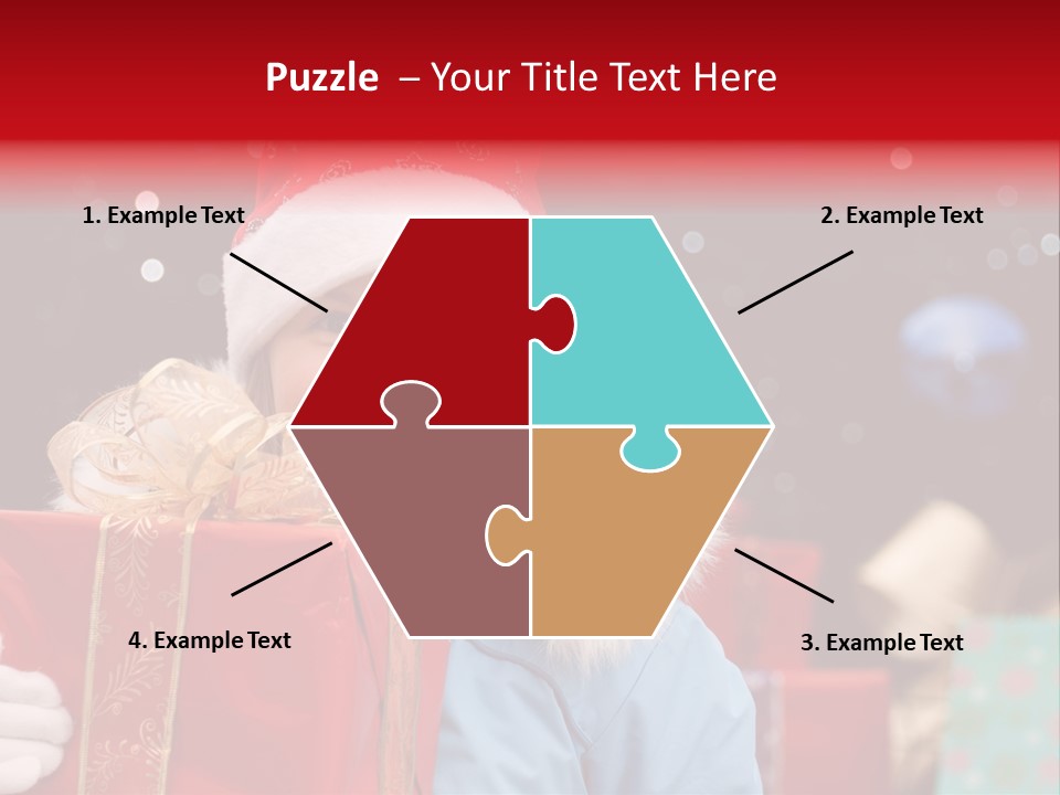 Children Christmas Gifts PowerPoint Template