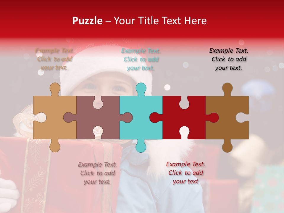 Children Christmas Gifts PowerPoint Template