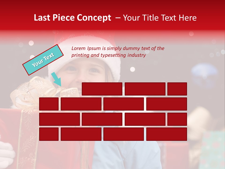 Children Christmas Gifts PowerPoint Template