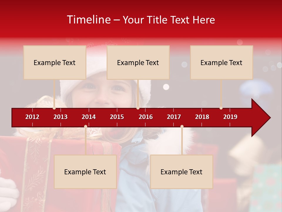 Children Christmas Gifts PowerPoint Template