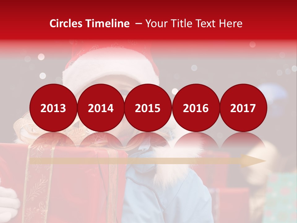 Children Christmas Gifts PowerPoint Template